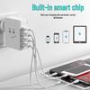 QC3.0 Fast Charging Multi-Port Travel Charger with 4 USB Ports - US/EU Standard