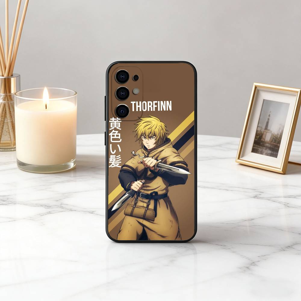 V-Vinland S-Saga T-Thorfinn-VST Handyhülle Schwarzes Silikon Weich Für Samsung S25,S24,S21,S22,S23,S30,Ultra,S20,Plus,Fe,Lite