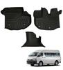 Neue 3D-Fußmatten für Toyota Hiace Serie 200 Wide Body 3D TPE Maßgeschneidert HIACE Wide Body 2004 Einfaches Schutz-Autoset Kompatibel mit HIACE 200 Wide