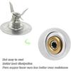for Oster Blender Replacement Parts Blender Ice Crusher Blade with Jar Base Cap and Two Rubber O Ring Sealing Ring Gasket, Compatible with Oster