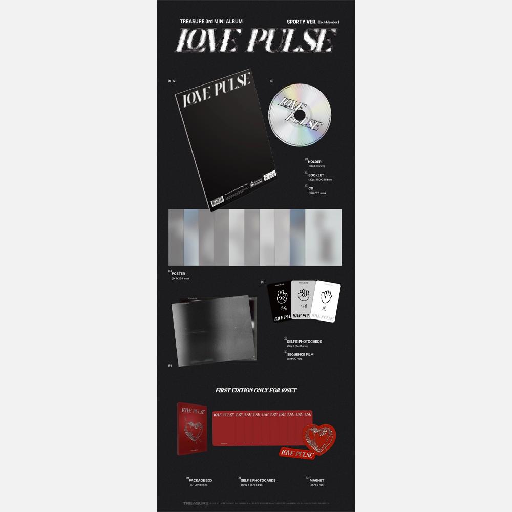 (PRE-ORDER POB) TREASURE - 3rd Mini Album LOVE PULSE (SPORTY Ver.)