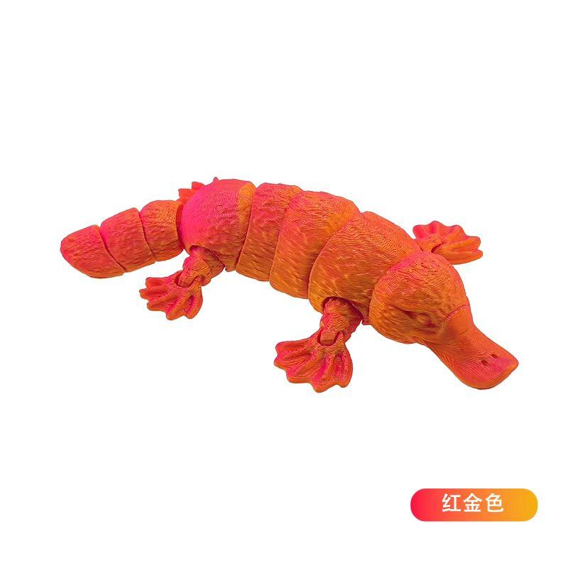 14cm 3D Gedrucktes Schnabeltier Spielzeug Antistress Simulation Tier Bewegliche Gelenke Fidget Spielzeug Figur Dekoration für Schreibtisch Auto Zuhause