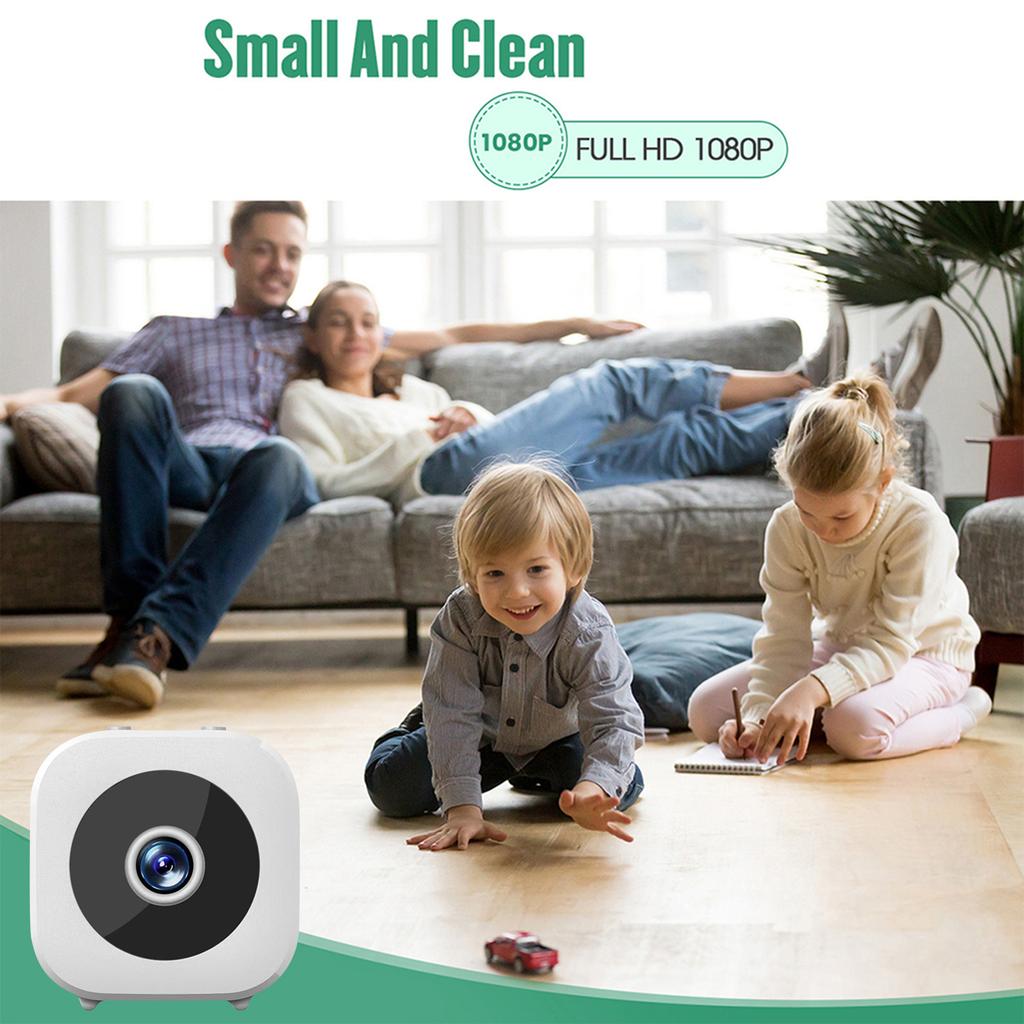 Smart Wireless Security Camera Motion Detection Househeld WiFi Surveillance Magnetic Small Cam for Patio Porch Indoor