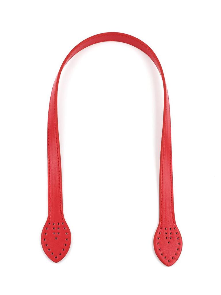 Imitation Leather Leaf-Pattern Handle 60cm PU Shoulder Strap for Bags and Luggage