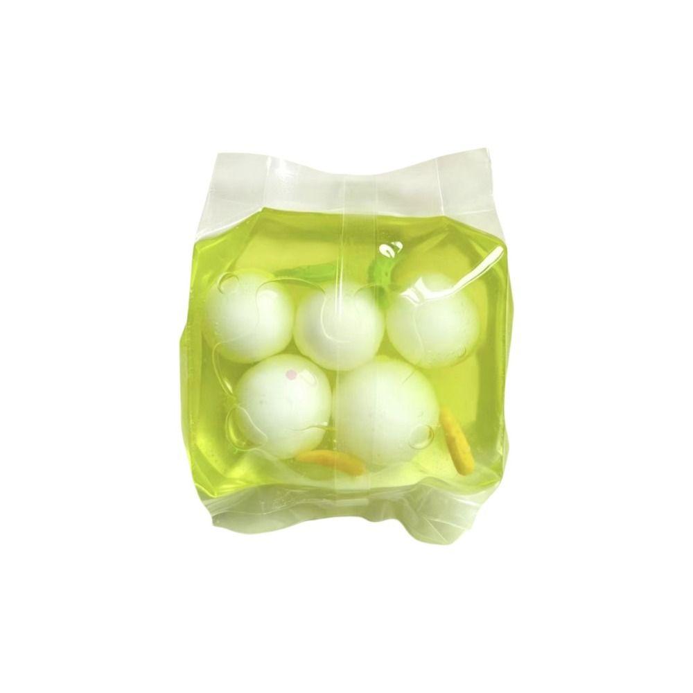 Fruit Color Crunchy Squishy Bag Handmade Sensory Dumpling Squishy Crispy Handmade Ball Desk Decor