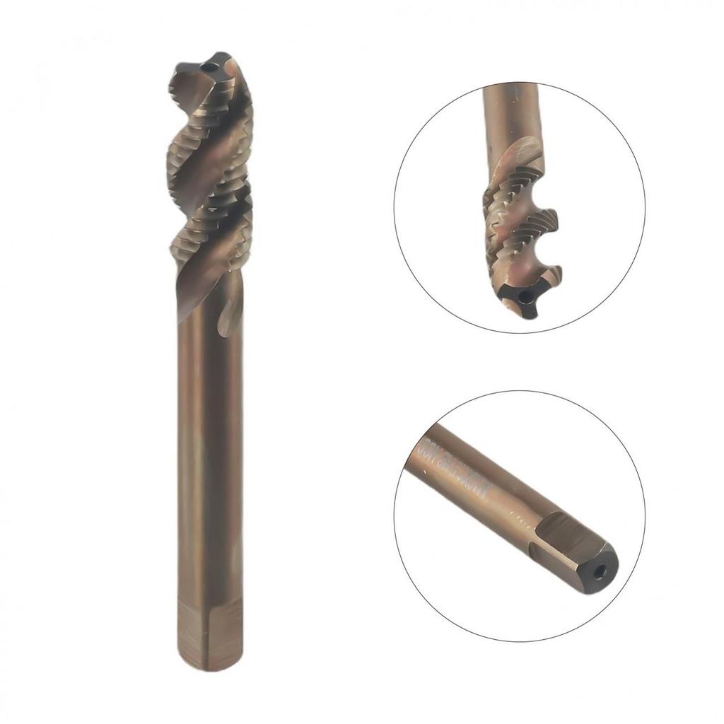 M3-M10 HSS-Co Cobalt M35 Maschinengewindebohrer mit Spiralnuten, metrischer Gewindebohrer, rechte Hand