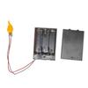 Flame LED Circuit Board with Battery Box 3 2V 5V for Candle Light Simulation Featuring Flickering Effect and Switch