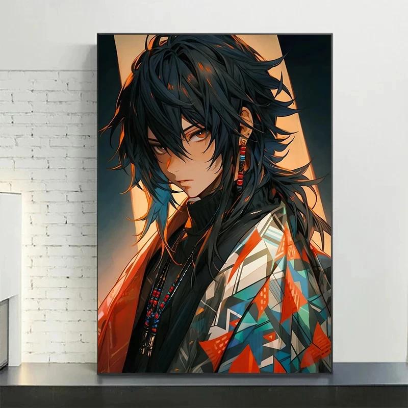 Demon Japanese Popular Classics Anime Character Posters Canvas Printing Wall Art Picture for Living Room Home Decor Gifts
