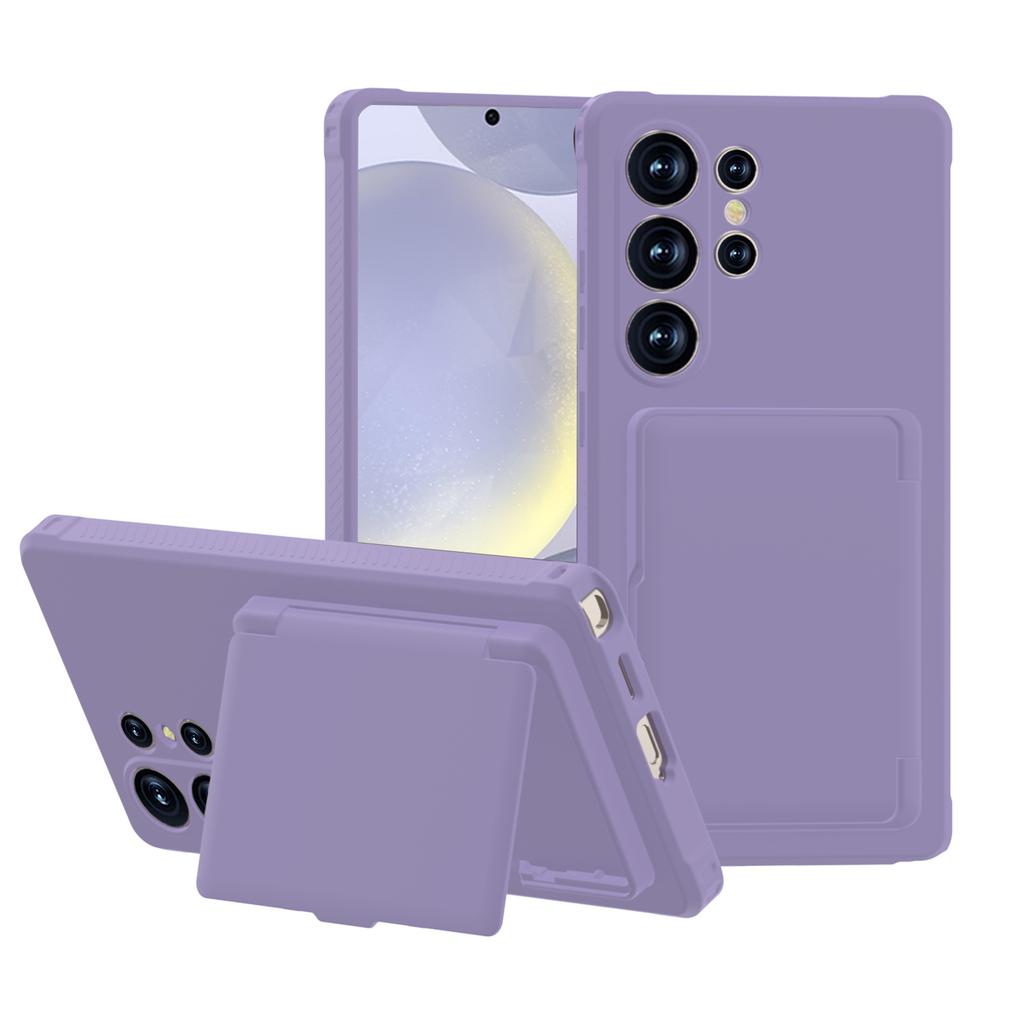 Geeignet für Samsung S25UItra Handyhülle Sturzsicher Faltspiegel Kartenhalter PC Handyhülle