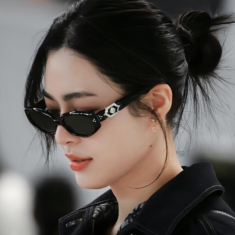 Cat Eye Sunglasses Personalized Decorative Sunglasses Versatile Sunglasses Outdoor Driving Sunscreen Trendy Sunglasses