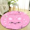 1pc Kpop Team7 Design Printed Area Round Carpet for Bedroom Living Room Home Decor Rugs Mat Non Slip Mat Rug for Bedside