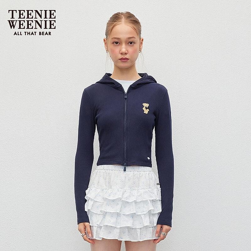 Teenie Weenie Women's Embroidered Hooded Sweatshirt