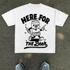 2026 Sommer Unisex Retro Hier Für Das Bier Aufdruck T-Shirt Baumwolle Lässig Stilvoll Streetwear Übergroß Geeignet Für Jeden Anlass