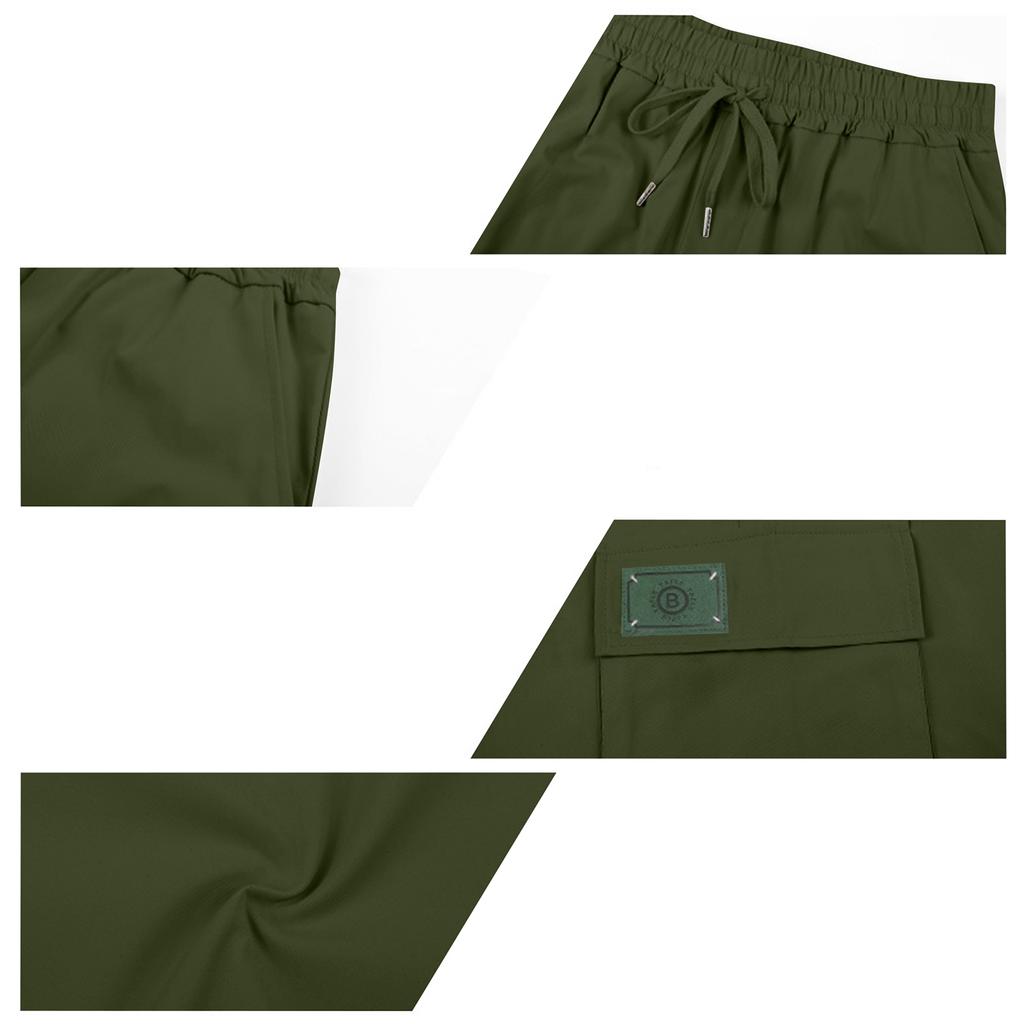 Men Casual Athletic Drawstring Shorts with Multiple Pockets Lightweight Breathable Fabric Comfortable Fit Suitable for Outdoor and Everyday Wear
