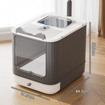 Litière Entièrement Fermée avec Porte d'Entrée/Sortie Désinfectante et Désodorisante Pour Chat Animal Litière Chat Bac à Litière Chat Produits pour Animaux
