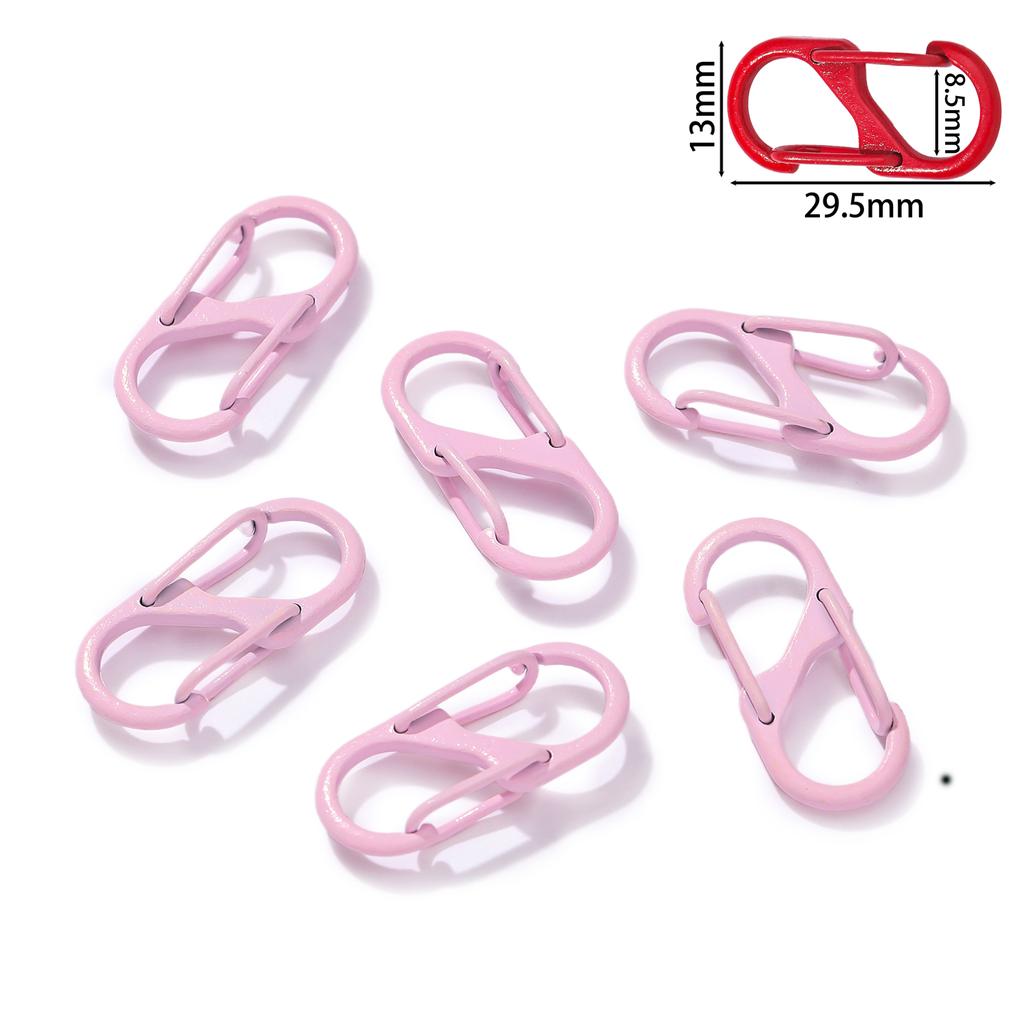 5Pcs/lot Colorful S Shape Spring Clasp End Clasps Hooks Chain Connectors For Bracelet Necklace DIY Jewelry Making Supplies