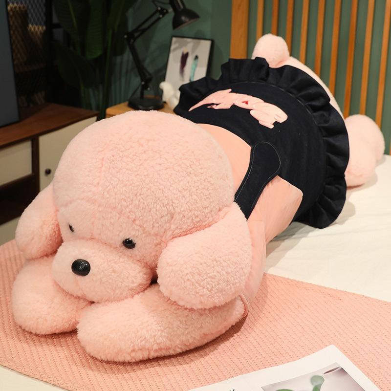 Pillow on The Bedside Cushion on The Waist and Back Pillow for Girls Sleeping on The Sofa Bed Dog Couple Denim Plush Toys