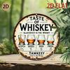 Retro Metal Bar Sign Vintage Tin Plaque Round Wall Art Home Pub Decor Man Cave Funny Whiskey Cocktail Design