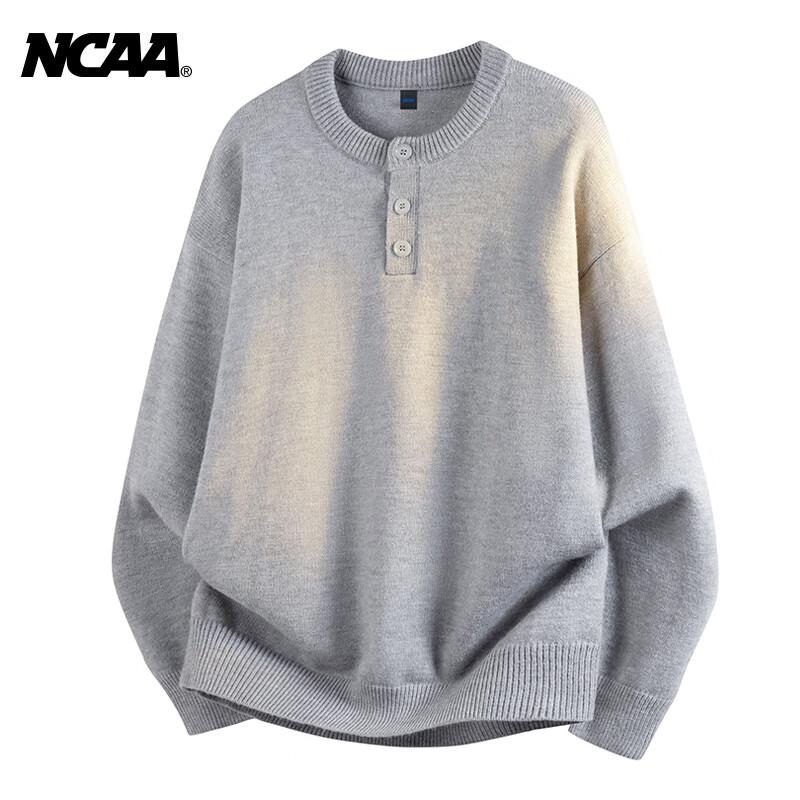 

NCAA American Style Round Neck Solid Color Knit Sweater XL