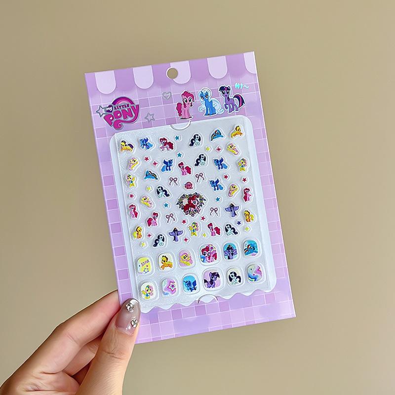 Sanrio Cartoon Cute Children'S Nail Sticker Nail Sticker Girl Diy Sticker Lasting Decorative Sticker