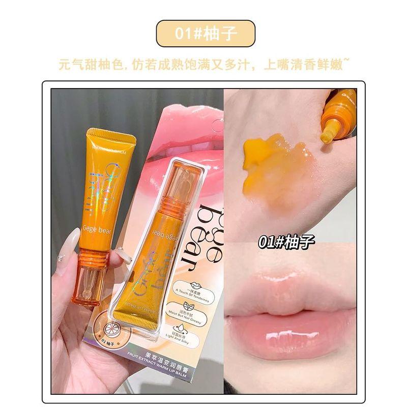 Gege Bear - Fruit Extract Color-changing Lip Balm - 3 Colors