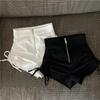 Summer New Design Niche High-Waisted Slimming Pleated Drawstring Shorts Versatile Solid Color Tight Casual Pants For Women