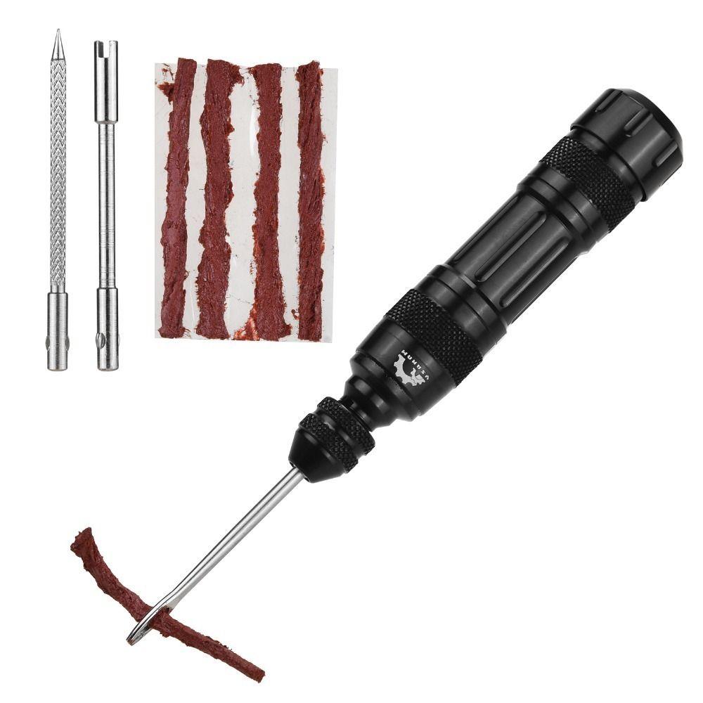 Aluminium Alloy Tire Repair Kit 3 Types Drilling Bits Tire Plug Kit Tire Patch Kit  Cycling Trips