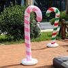 Inflatable Outdoor Ornaments 57Inch Blow Up Balls Oversized Candy Canes Balloons Inflatable For Home Lawn Holiday Indoor Party
