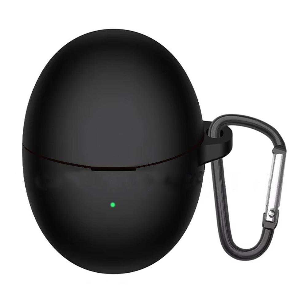For Huawei FreeBuds 6 Silicone Case Wireless Earphone Anti-Scratch Protective Cover with Carabiner