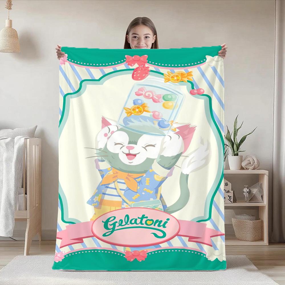 

Home and Decoration Cute Fashion Throw Blankets for Beds/sofa G-Gelatoni cat Blanket for Camping/Traveling Blanket Best Gifts 75cmx90cm