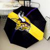 Minnesota Vikings Artwork Umbrella Folding Umbrella, Automatic Umbrella 8-Frame for Travel, Camping Use Gift for Halloween Christmas