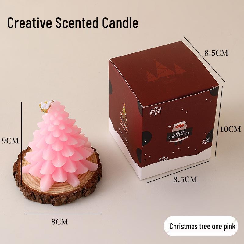 Handmade Christmas Tree Scented Candle: Cute Cartoon Ornament & Creative Holiday Gift