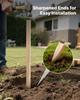 Wooden Garden Stakes, 25 Pcs 17.53×12.7×1219.2 mm Survey Grading Stakes, Garden Ground Stake with Sharp Point, Fir Wood Plant Support Stake, Sign