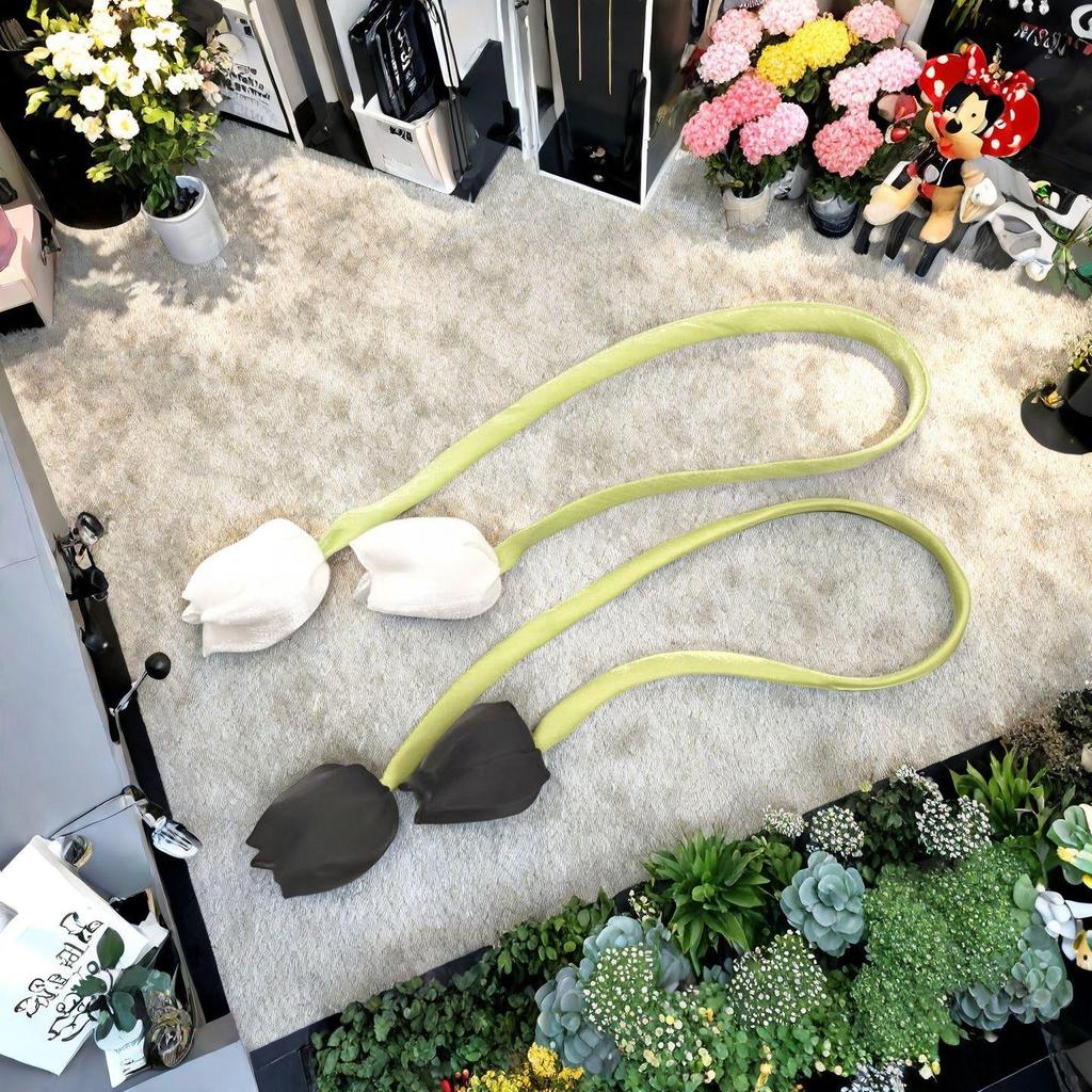 Langes Band Doppelseitig Blütenknospe Tulpe DIY Ornamente Kopfschmuck & Vorhang Zubehör