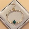 Bracciale Fortunato Quadrifoglio in Rame per Donna - alla Moda, Versatile Design Coreano