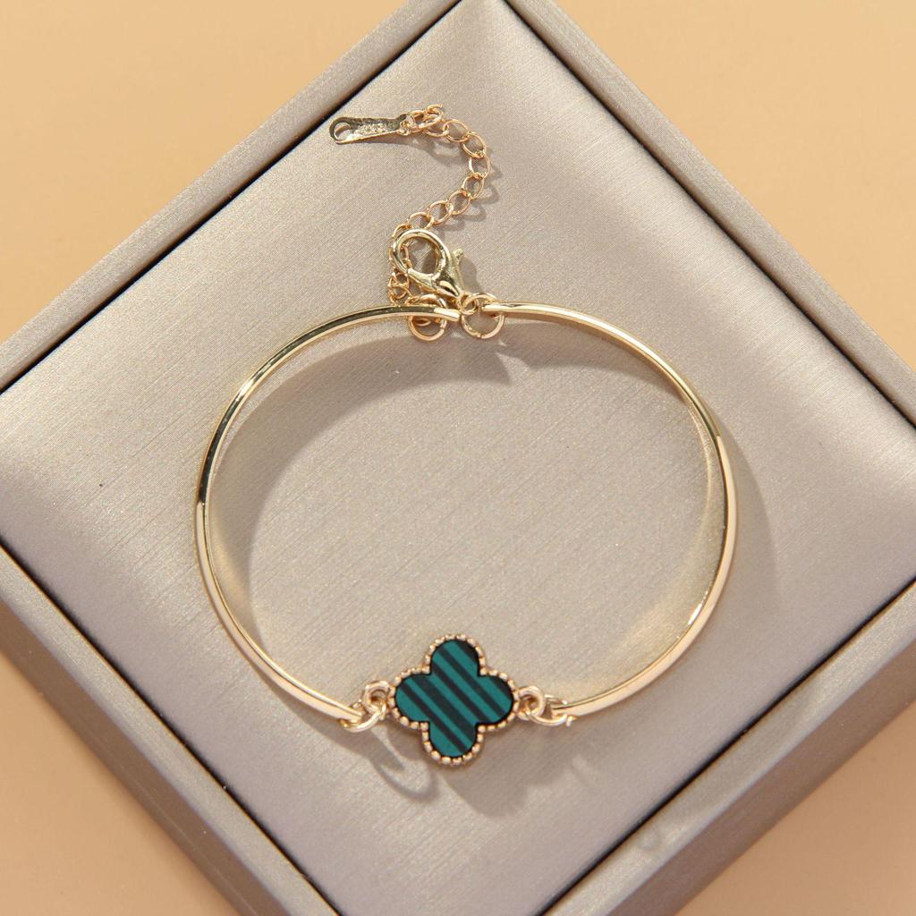 Bracciale Fortunato Quadrifoglio in Rame per Donna - alla Moda, Versatile Design Coreano