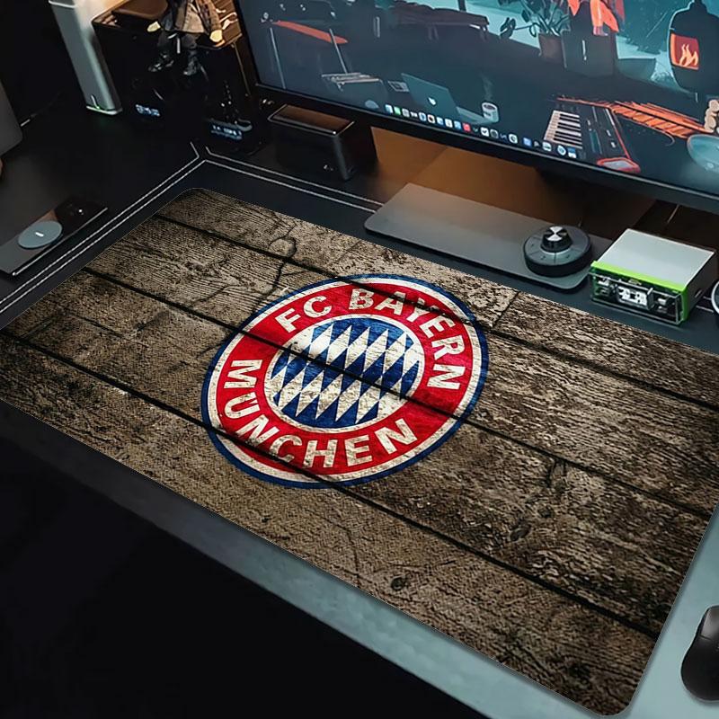 FC Bayern Munchen Large Size Mouse Pad Large Gaming Table Cushion Non-slip Laptop Tablet Big Mousepad XXL Mat Mini PC Playmat With Lock edge