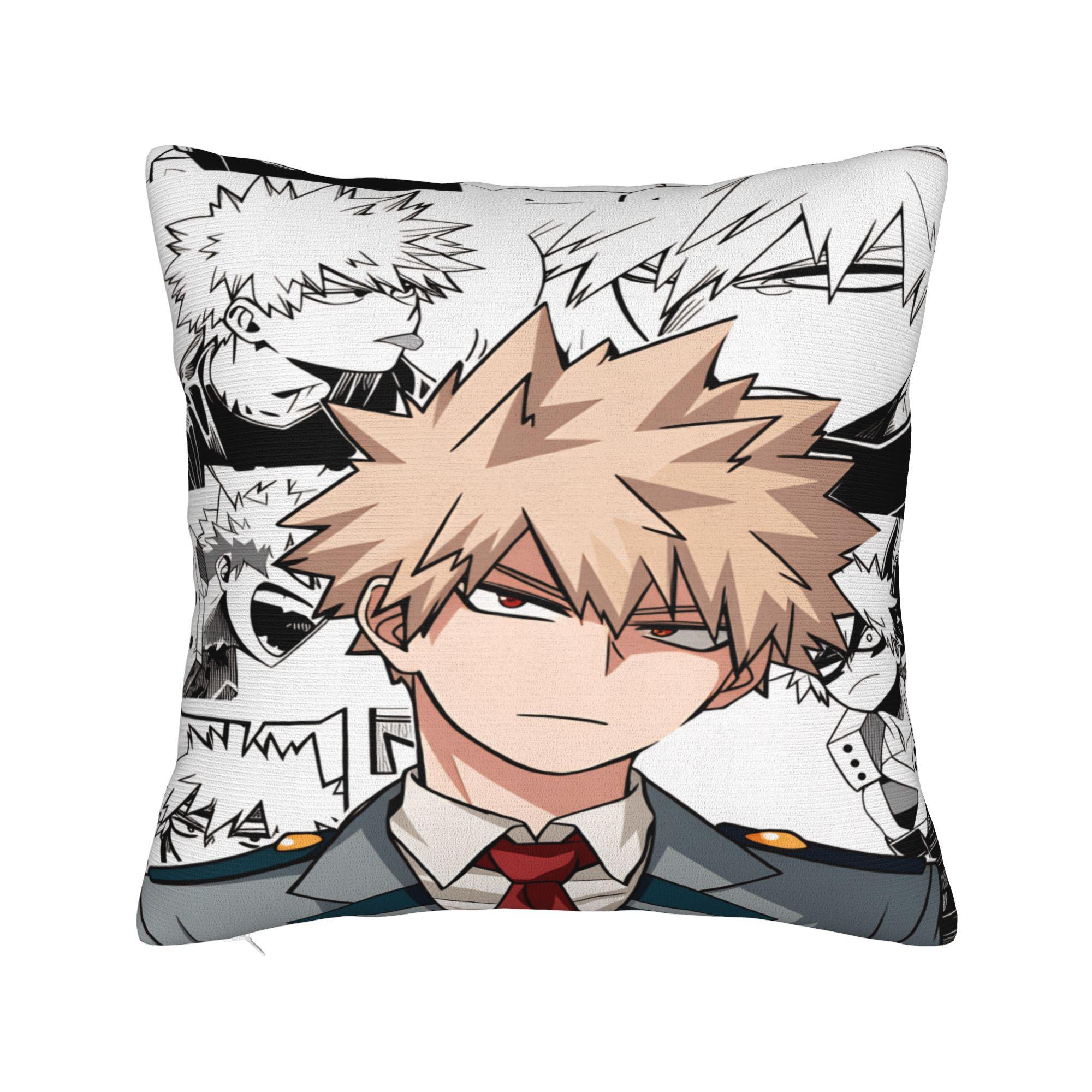 Наволочка Аниме K-Katsuki B-Bakugo Модная наволочка для дивана, софы, спальни 12x12Inch