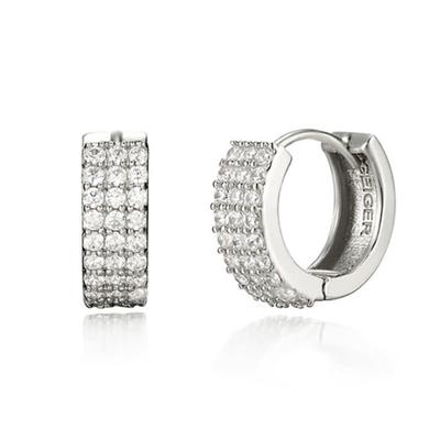 GEIGER Schmuck Cubic One-Touch Silberohrringe GISVEE020
