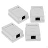 2x 2 Pack of Cat Six Sur Mount Outlet Box Combo