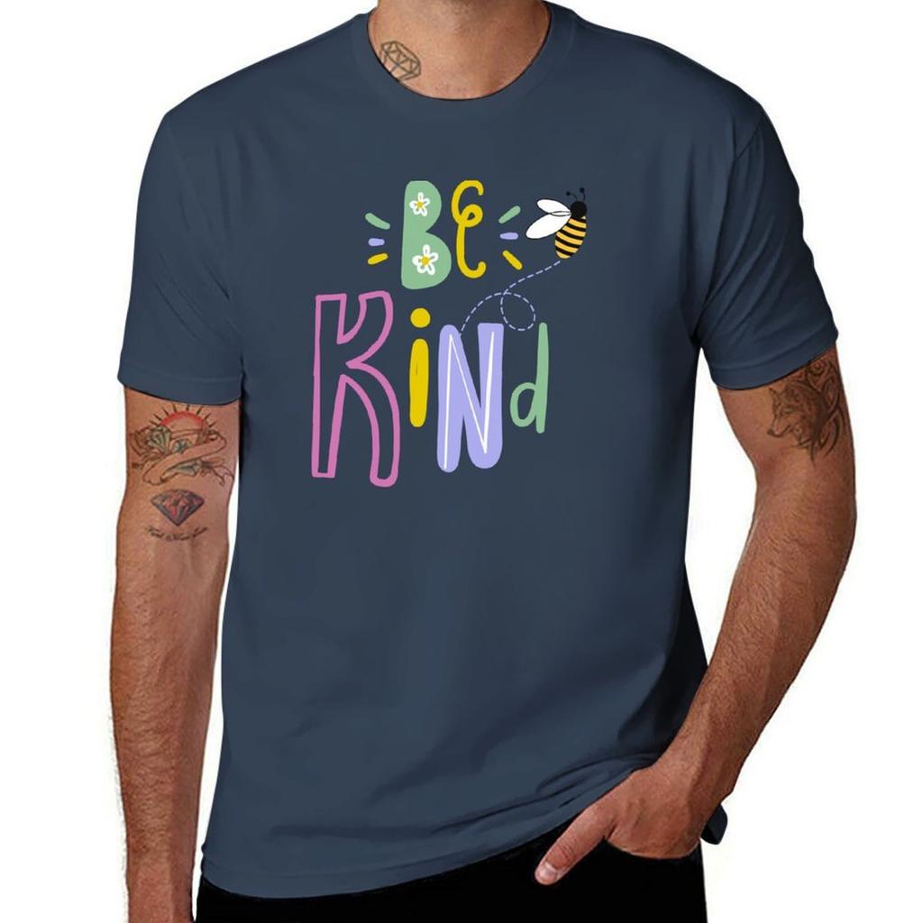 Be Bee Kind Tshirt Casual Soft Cotton Short Sleeve Tee