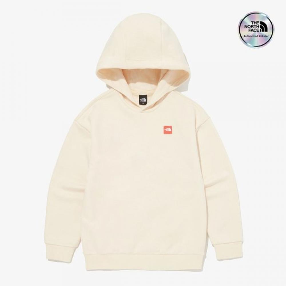 The North Face Kids Mini Box Logo Hoodie Cream Beige Nm5pq57u CREAM BEIGE/150