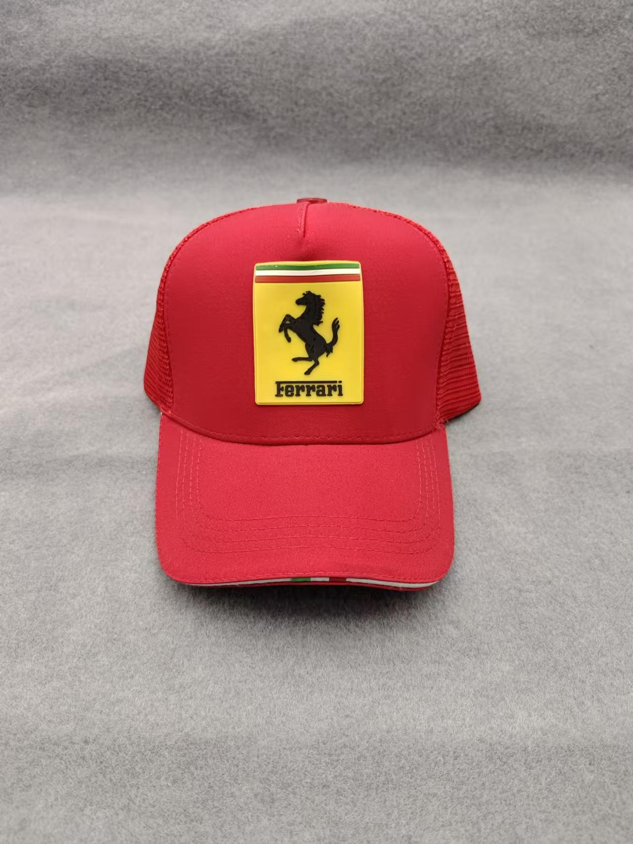

Summer Logo Hat Men s Print Baseball Cap Outdoor Sports Visor Women s Tennis Hat Adjustable Sun Hat for For Ferrari F430 488 F12