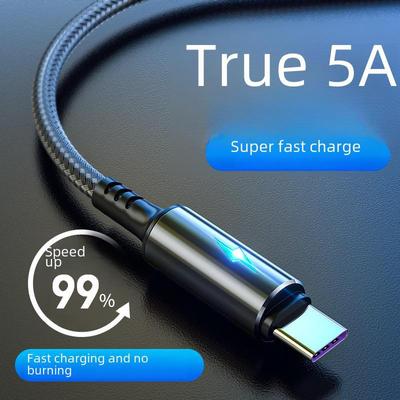 40W Pletený datový kabel Lightning a Type-C pro telefony Apple, Android, Huawei
