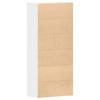 Shoe Cabinet with Shelf White 80 X 39 X 178 Cm Engineered Wood