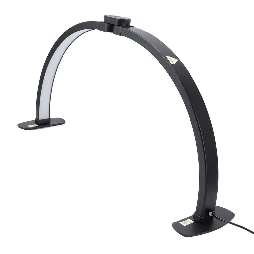 Halbmond Nageltischleuchte mit Handyhalter 38W 3000?6000K 3 Farbmodi 10 Helligkeiten Nageltisch