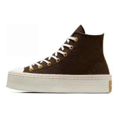 Chuck Taylor All Star Versatile Comfortable Non-Slip Shock Absorbing High-Top Skate Shoes Women Sneakers Brown A07203C