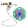 Kreative Mini-USB-LED-Uhr Echtzeit-Temperaturanzeige Sommer-Kühlventilator