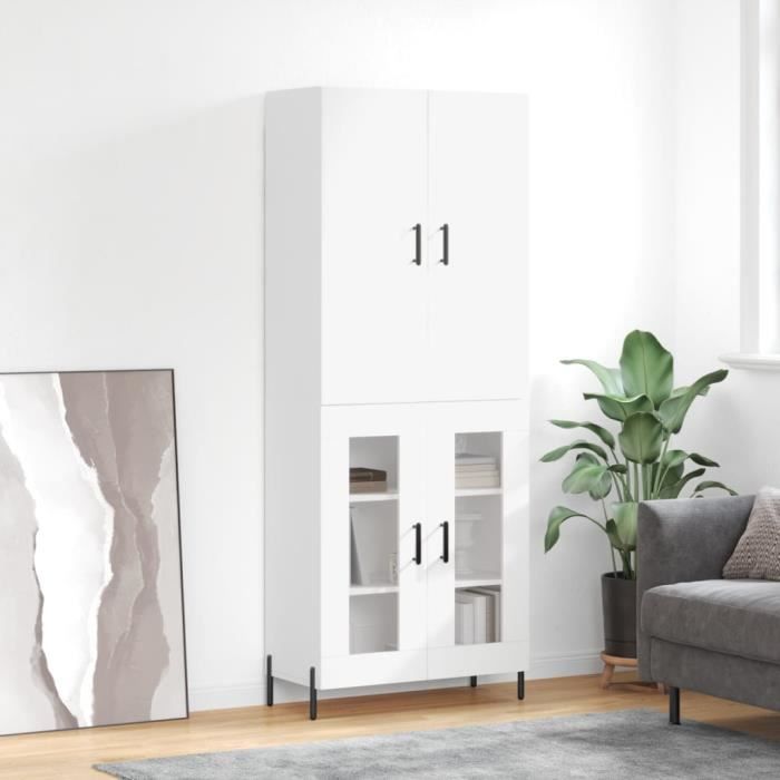 VidaXL Highboard White 69.5x34x180 Cm Engineered Wood 3195739