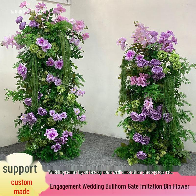 Mori-Style Floral Arch: Silk Flowers & Greenery for Weddings, Proposals, Birthdays, Window Displays & Photo Arrangements